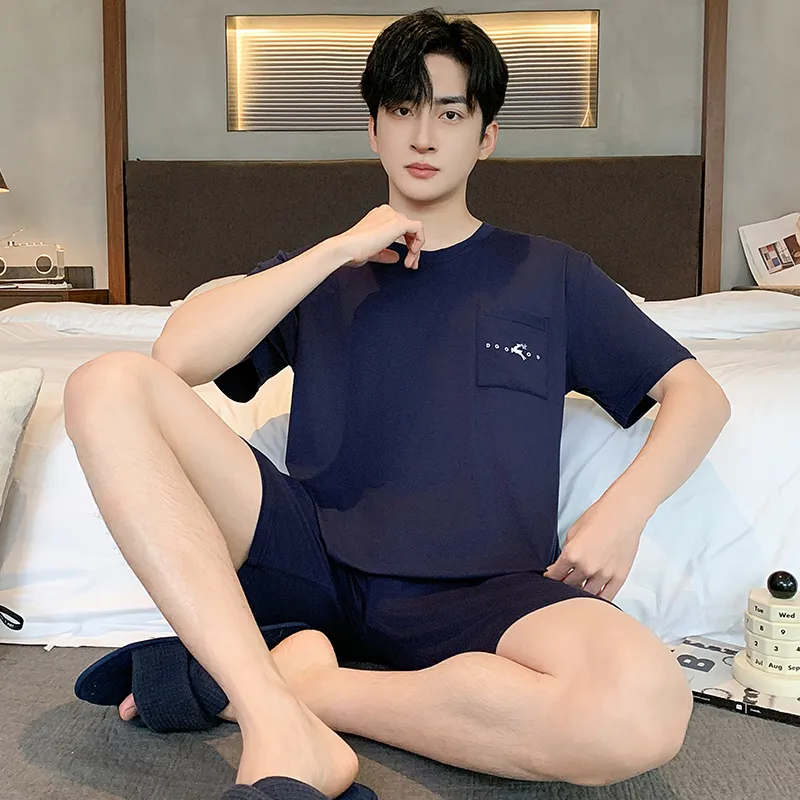 MADALLO Pajama Set Men's Navy Blue-4