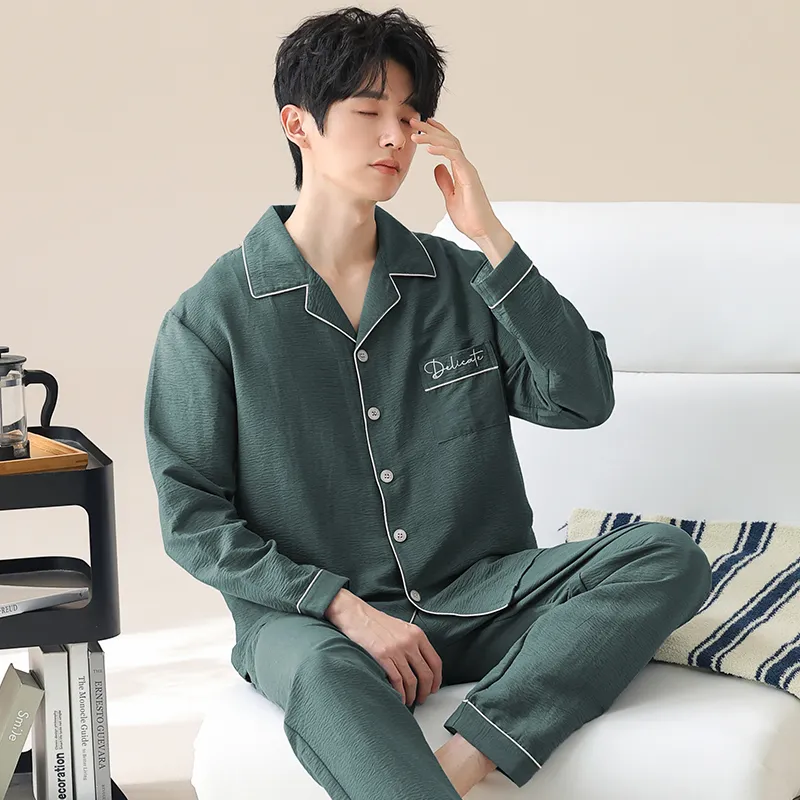 MADALLO Pajama Set Men's Peacock Green-5