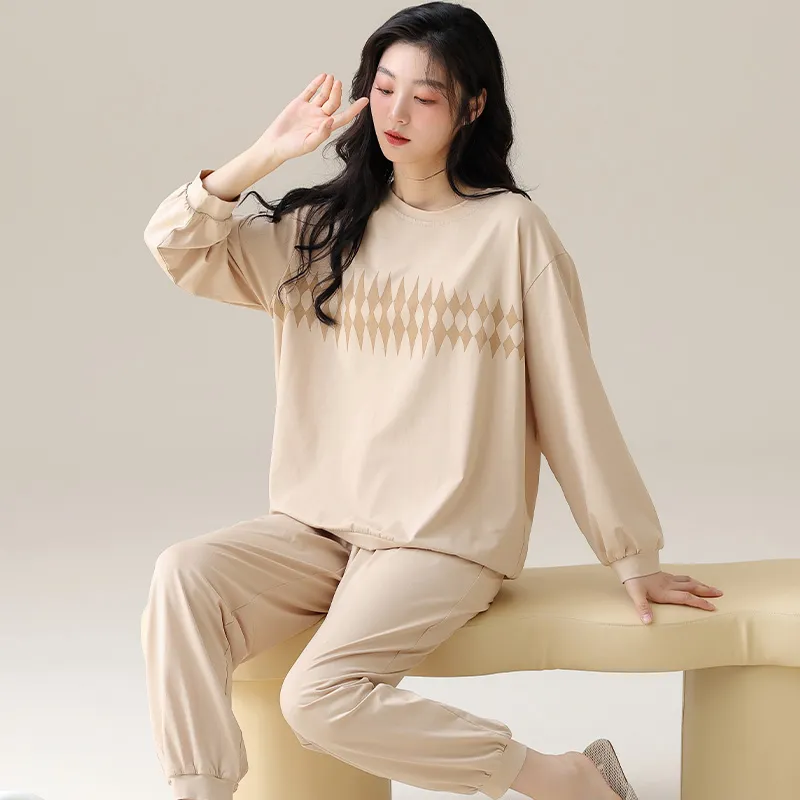MADALLO Pajama Set Women's Tea Brown-2