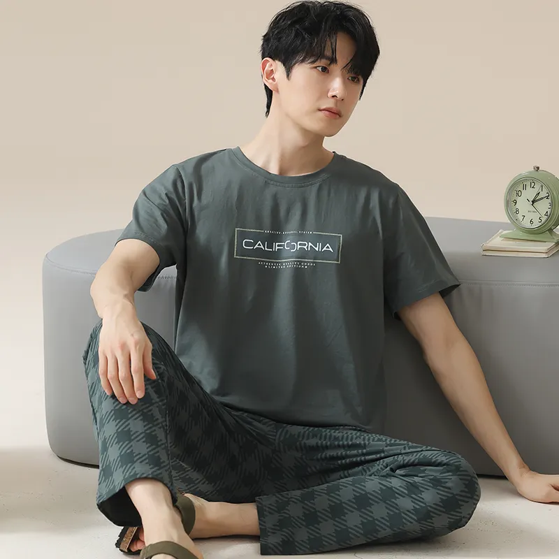 MADALLO Pajama Set Men's Peacock Green-2