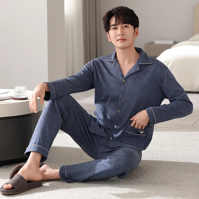 MADALLO Pajama Set Men's Dark Blue-1