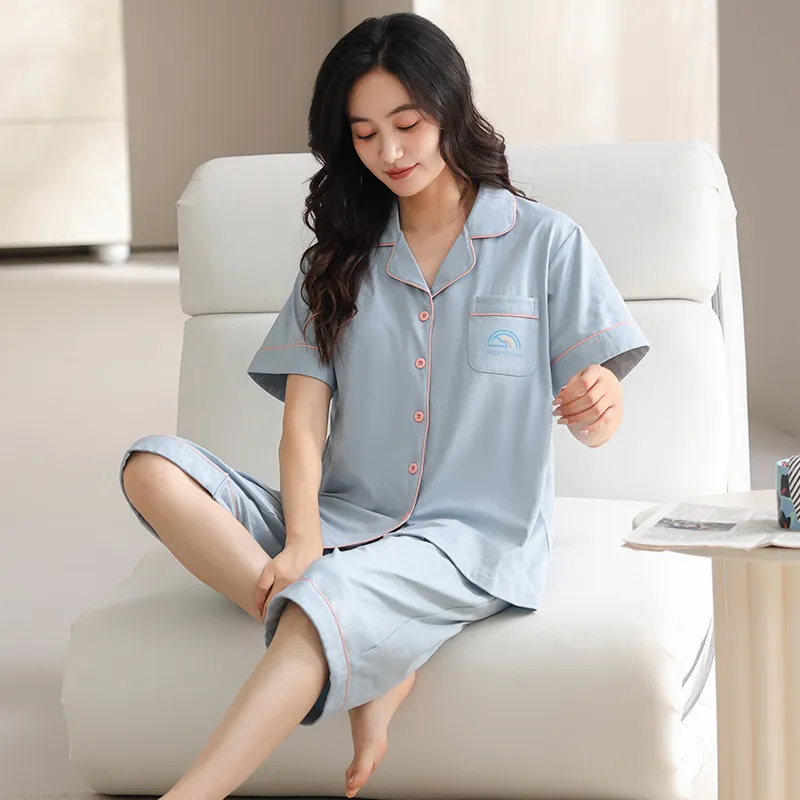 MADALLO Pajama Set Women's Sky Blue-2