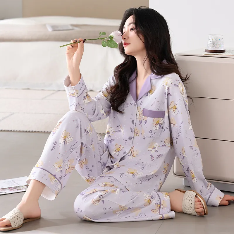 MADALLO Pajama Set Women's Light Purple-5