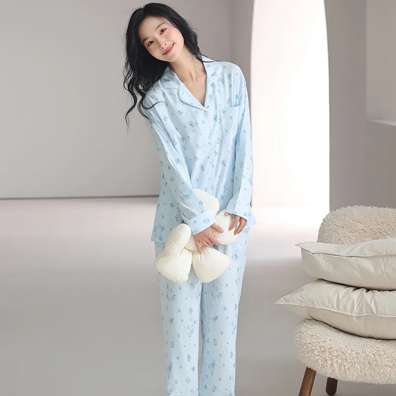 MADALLO Pajama Set Women's Lake Blue-2
