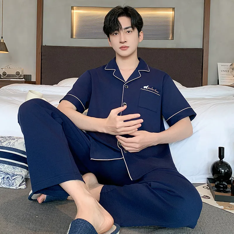 MADALLO Pajama Set Men's Dark Blue-1