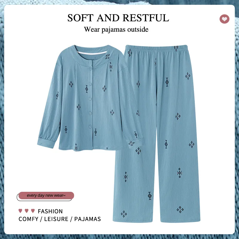 MADALLO Pajama Set Women's Sky Blue-1