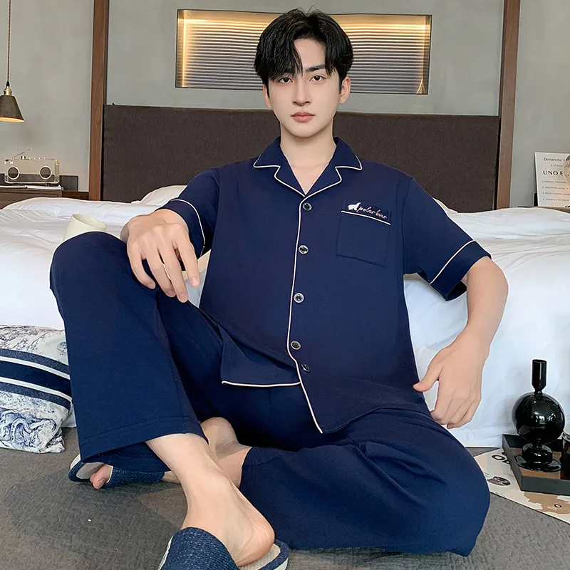 MADALLO Pajama Set Men's Dark Blue-2