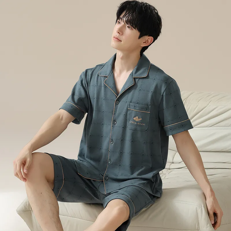 MADALLO Pajama Set Men's Peacock Green-2