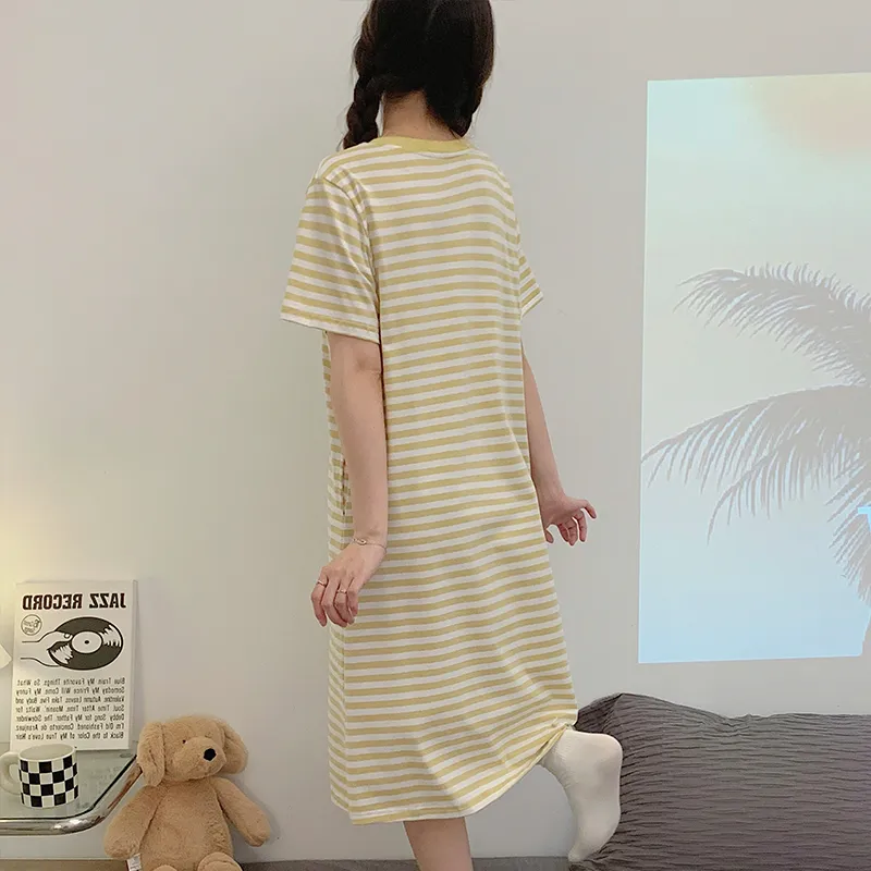 MADALLO Nightgown Women's Light Yellow-4