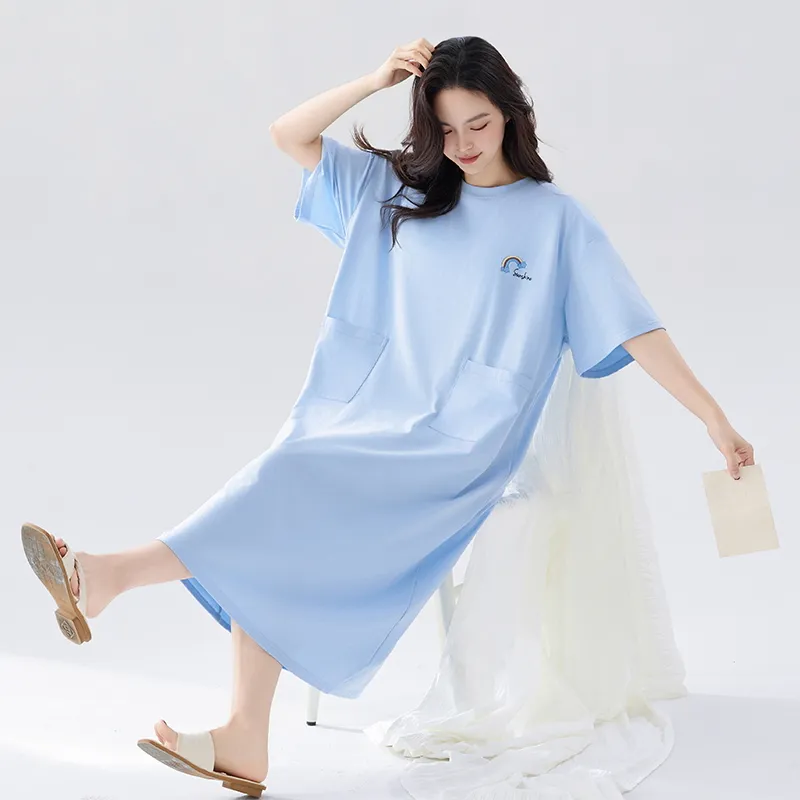 MADALLO Nightgown Women's Sky Blue-6