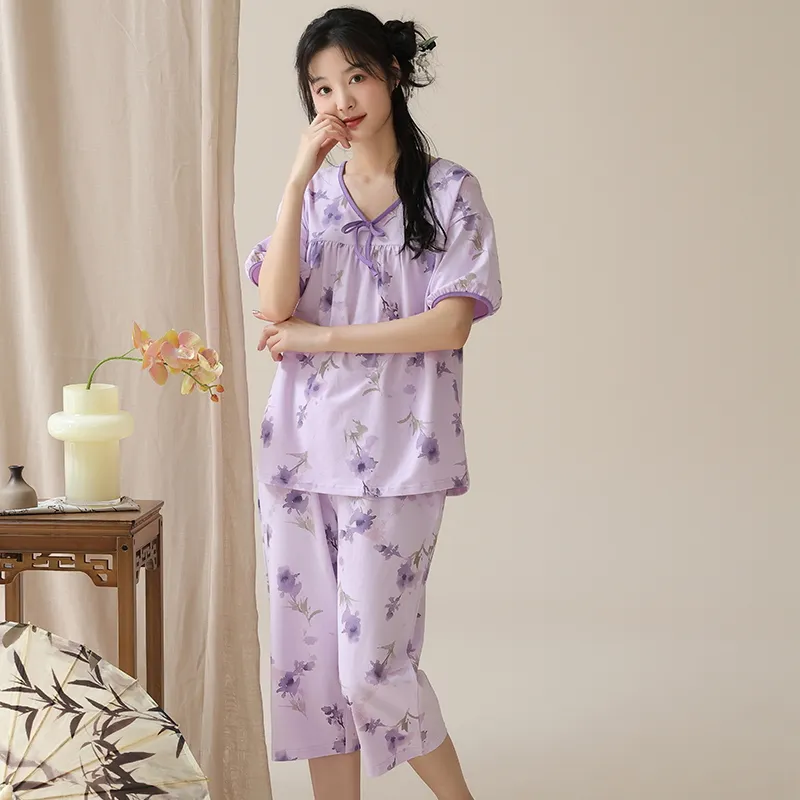 MADALLO Pajama Set Women's Light Purple-1