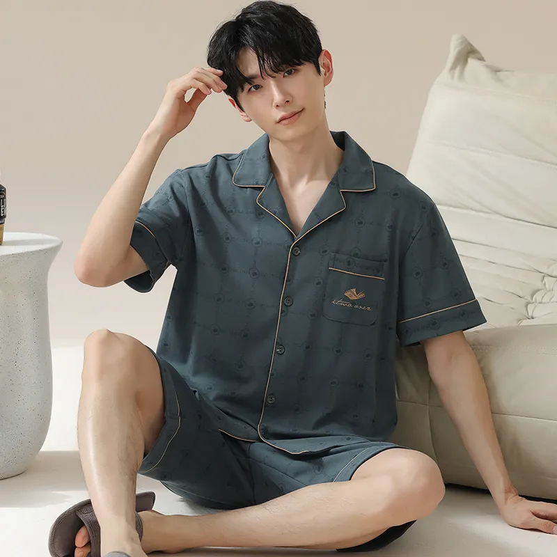 MADALLO Pajama Set Men's Peacock Green-4