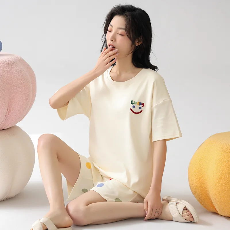 MADALLO Pajama Set Women's Apricot-3