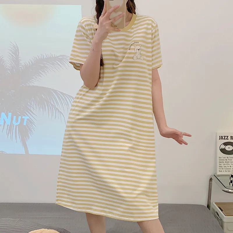 MADALLO Nightgown Women's Light Yellow-3