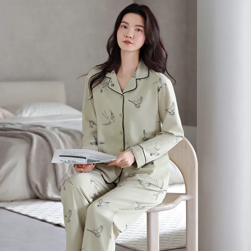 MADALLO Pajama Set Women's Light Green-3