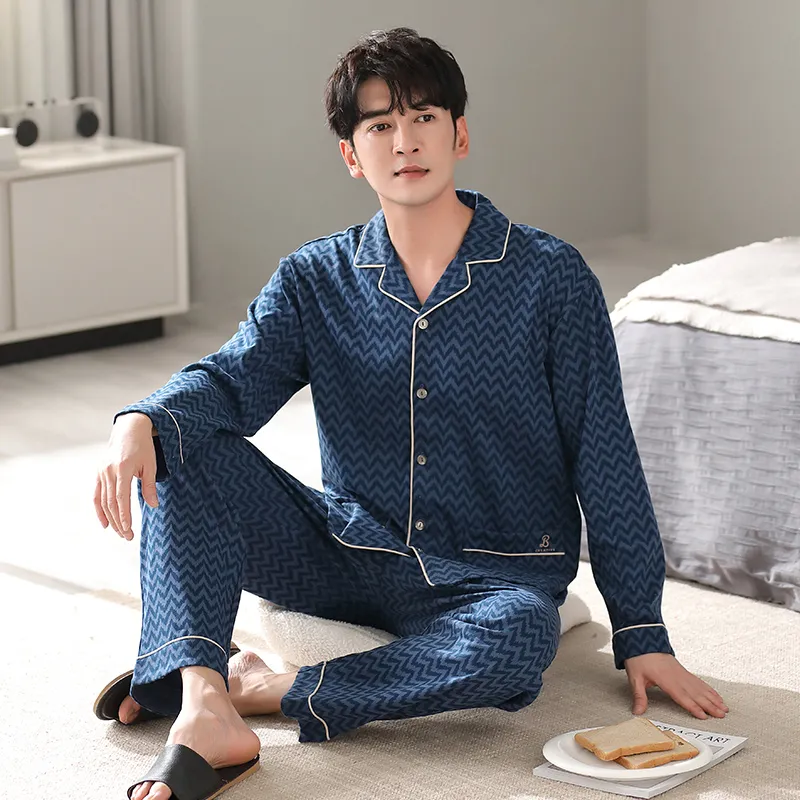 MADALLO Pajama Set Men's Dark Blue-1