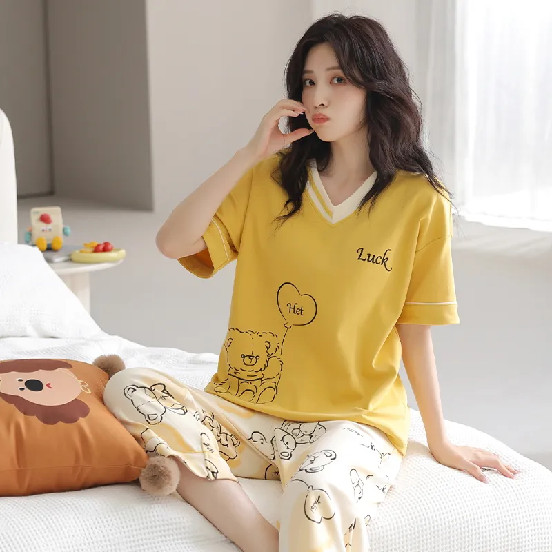 MADALLO Pajama Set Women's Yellow-7