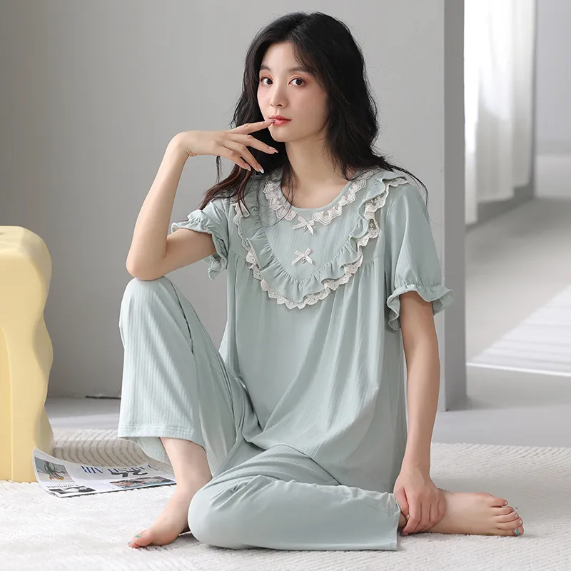 MADALLO Pajama Set Women's Lake Blue-1