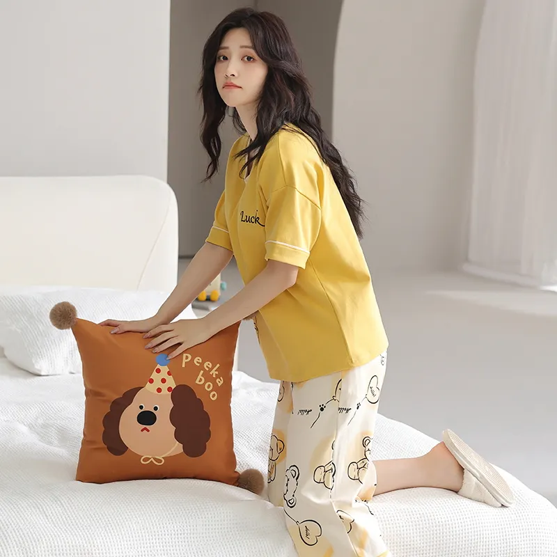 MADALLO Pajama Set Women's Yellow-6