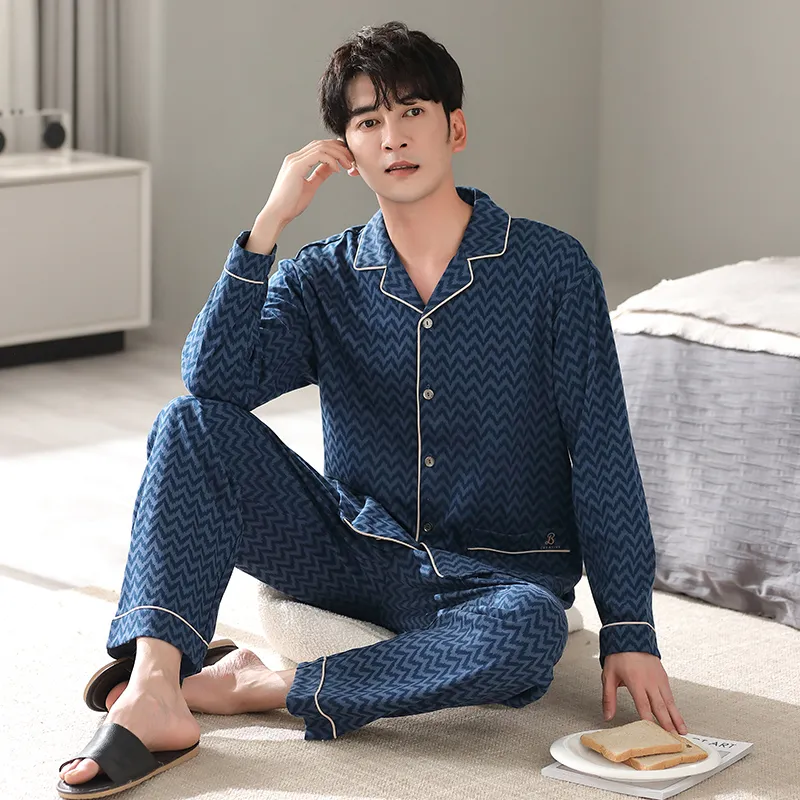 MADALLO Pajama Set Men's Dark Blue-2