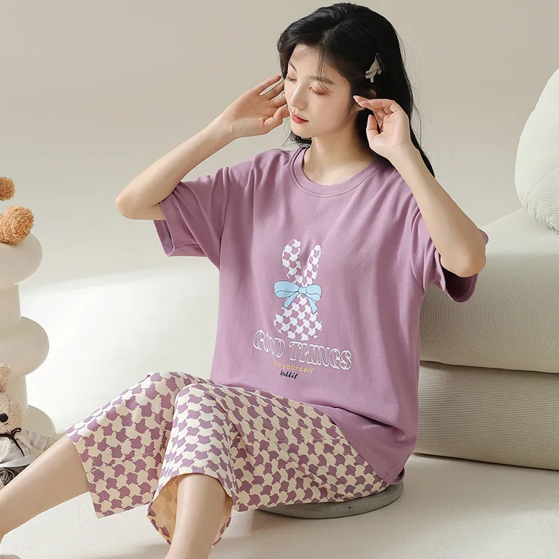 MADALLO Pajama Set Women's Dark Purple-2