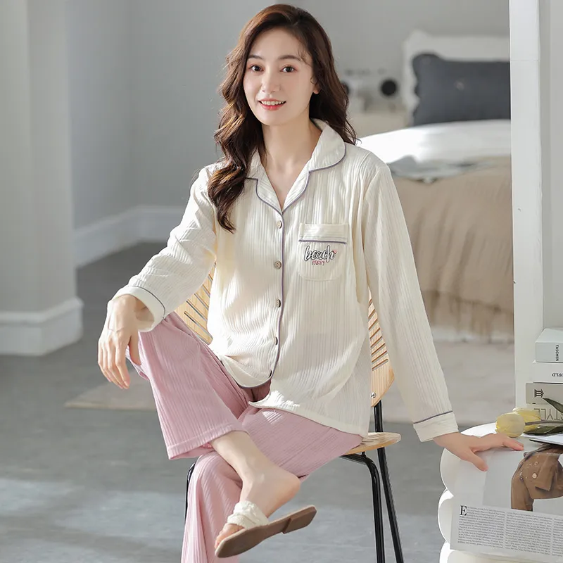 MADALLO Pajama Set Women's Pink Purple-3