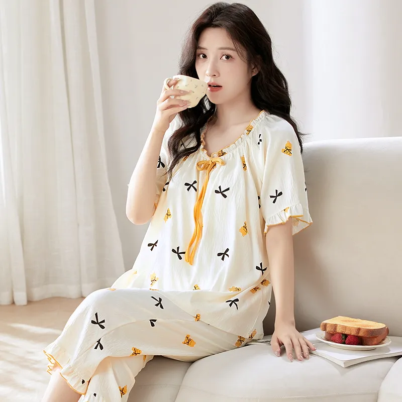 MADALLO Pajama Set Women's White-5
