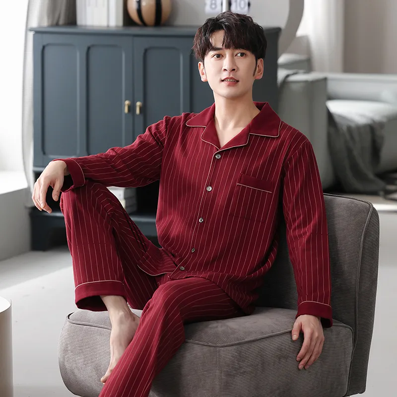 MADALLO Pajama Set Men's Scarlet-4