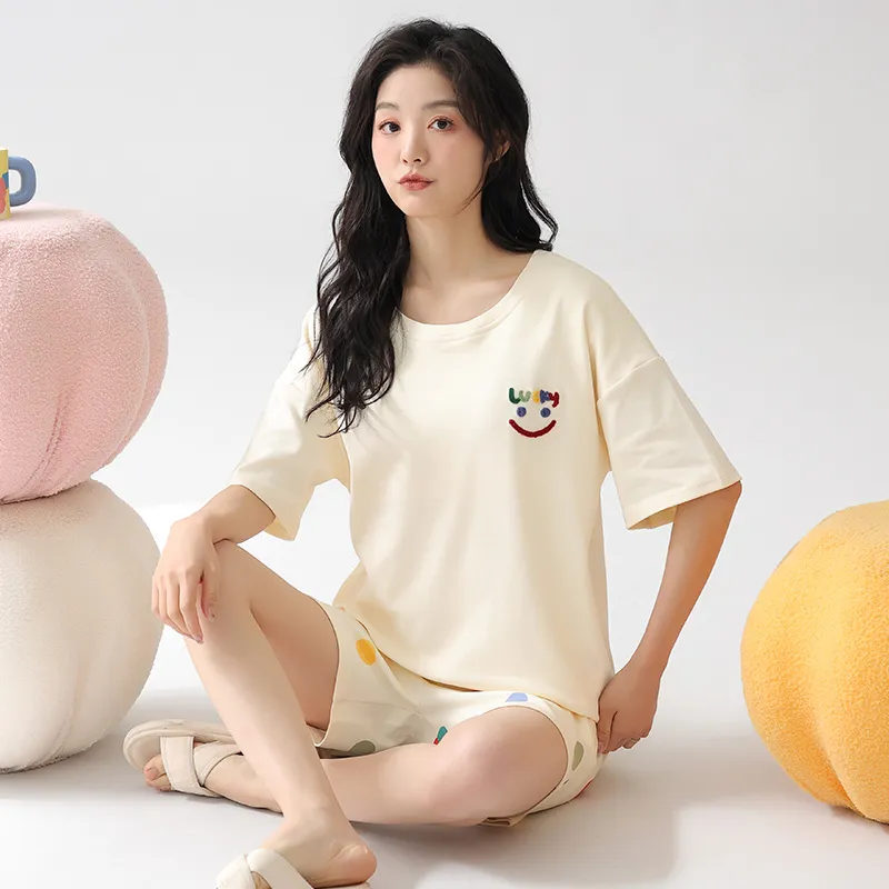 MADALLO Pajama Set Women's Apricot-4