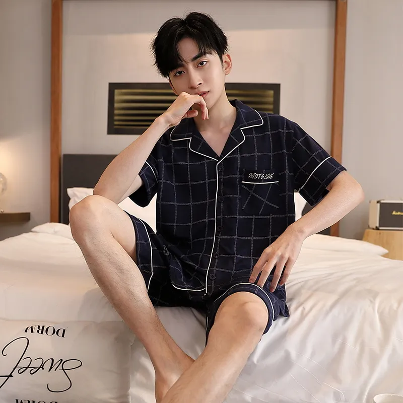 MADALLO Pajama Set Men's Dark Blue-1