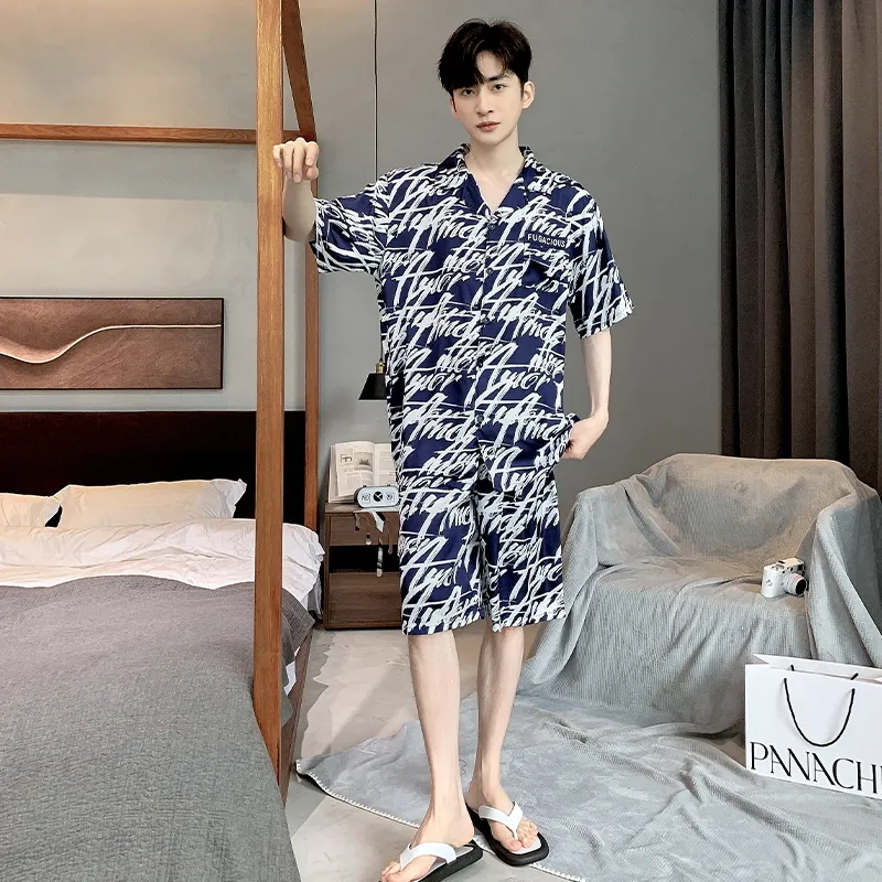 MADALLO Pajama Set Men's Dark Blue-1