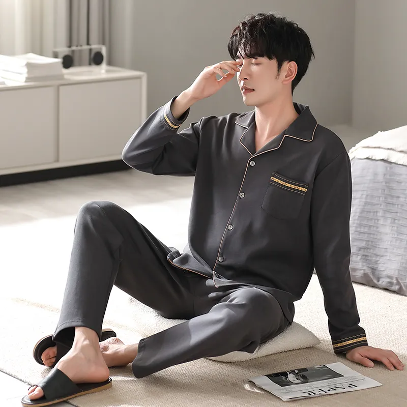 MADALLO Pajama Set Men's Dark Gray-2