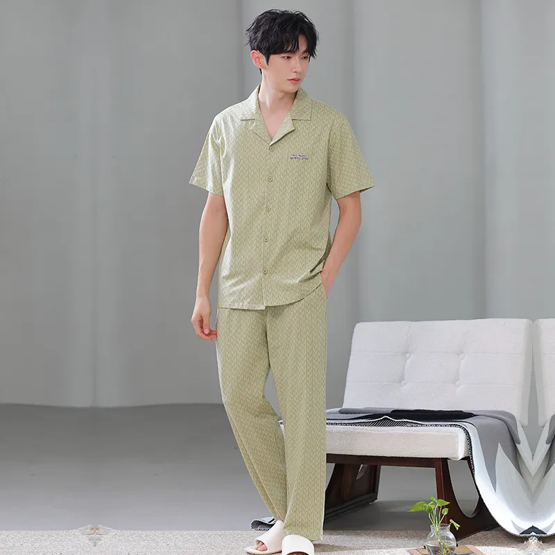 MADALLO Pajama Set Men's Matcha-2