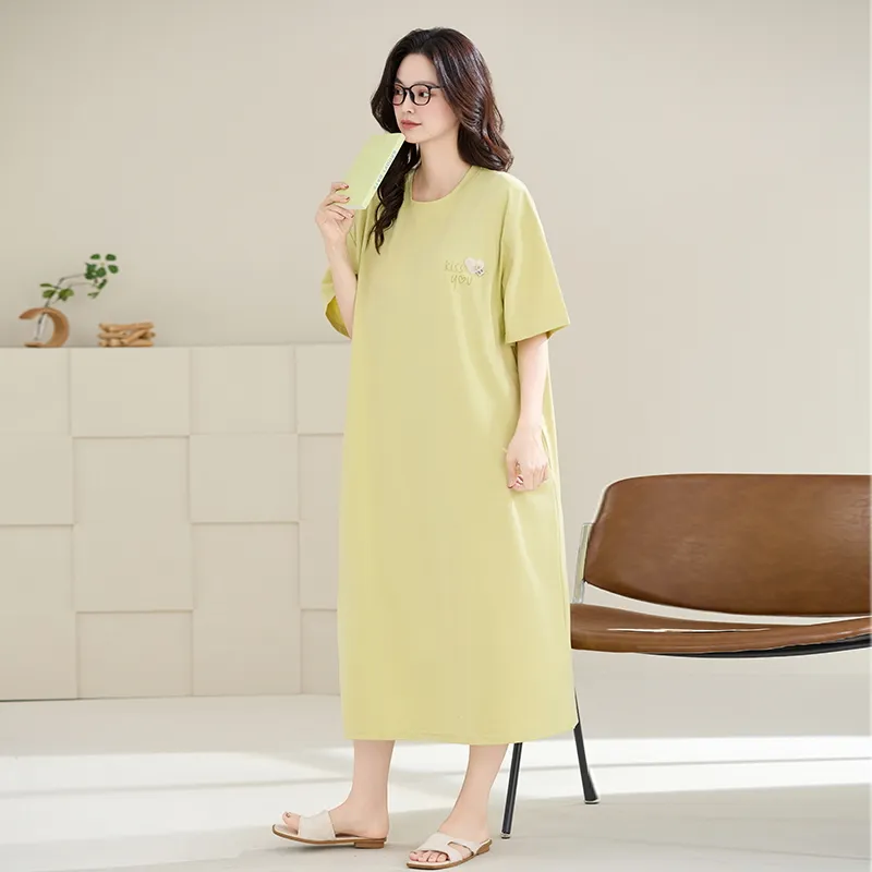 MADALLO Nightgown Women's Yellow Green-2