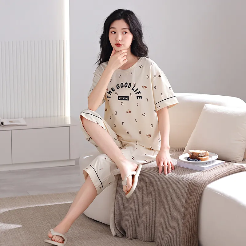 MADALLO Pajama Set Women's Apricot-3