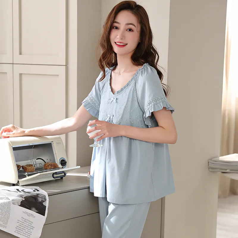 MADALLO Pajama Set Women's Sky Blue-2