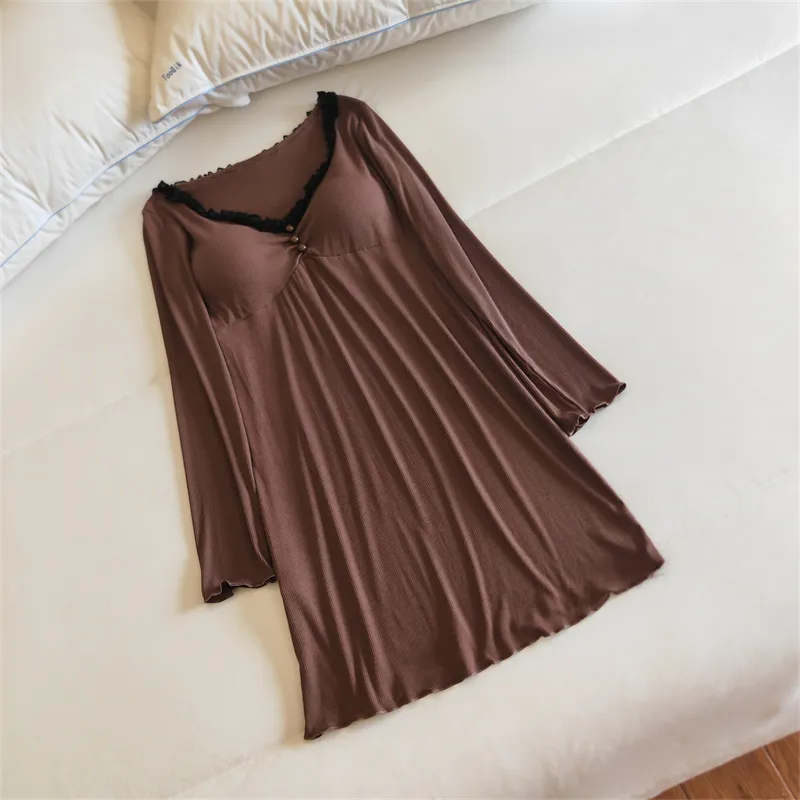 MADALLO Women's Nightgowns-16