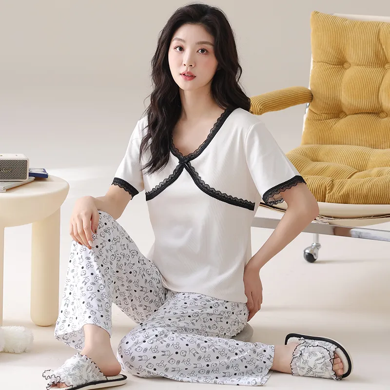 MADALLO Pajama Set Women's White-5