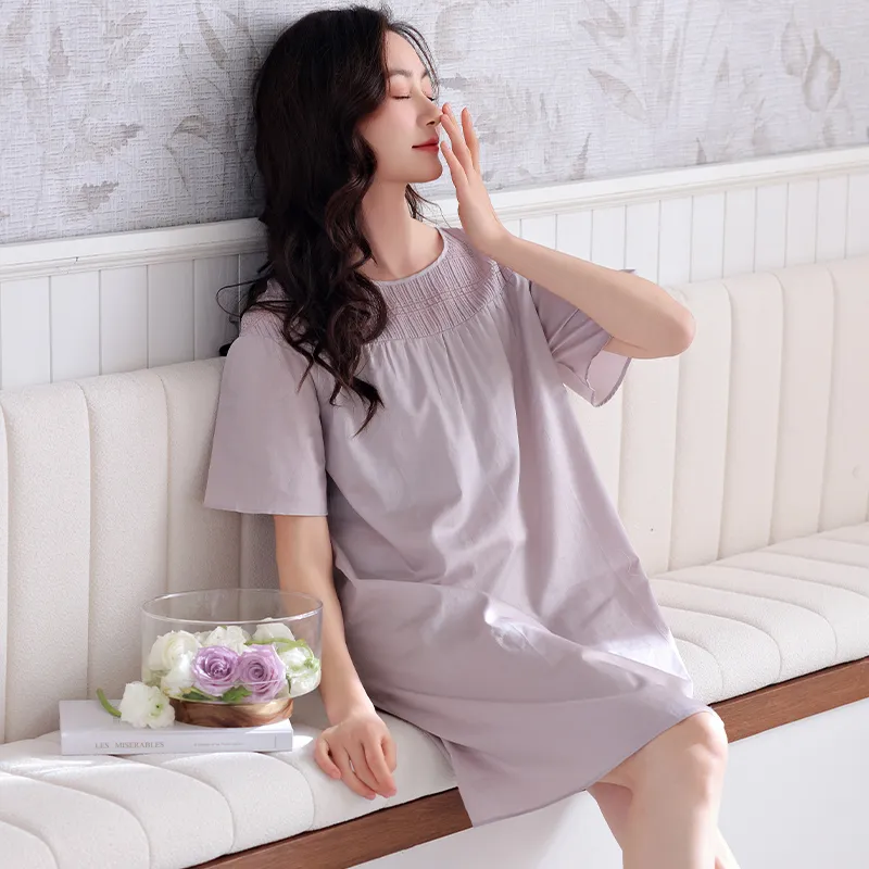 MADALLO Nightgown Women's Light Purple-4
