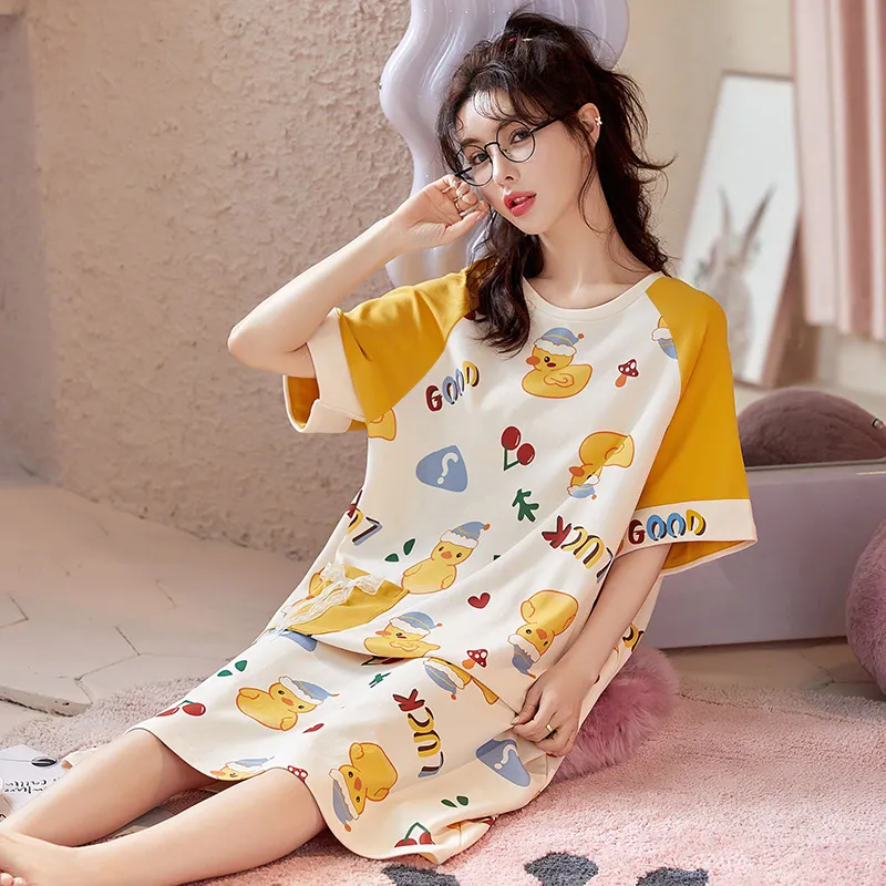 MADALLO Nightgown Women's Sunflower-5