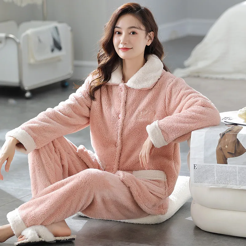 MADALLO Pajama Set Women's Flesh Pink-5