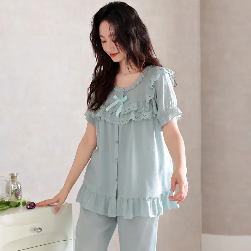 MADALLO Pajama Set Women's Lake Blue-3