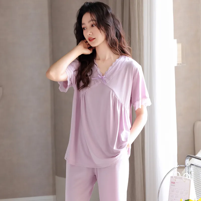 MADALLO Pajama Set Women's Violet-3