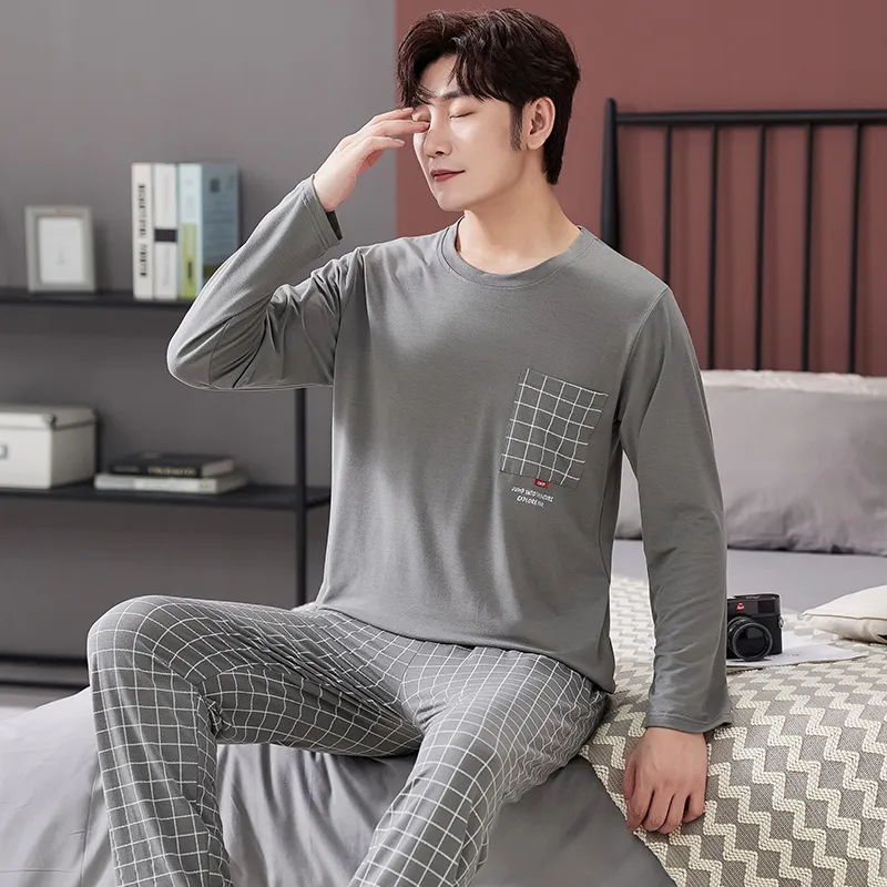 MADALLO Pajama Set Men's Dark Gray-3