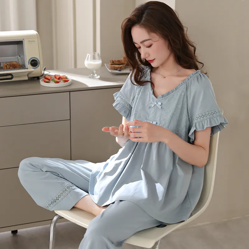 MADALLO Pajama Set Women's Sky Blue-5