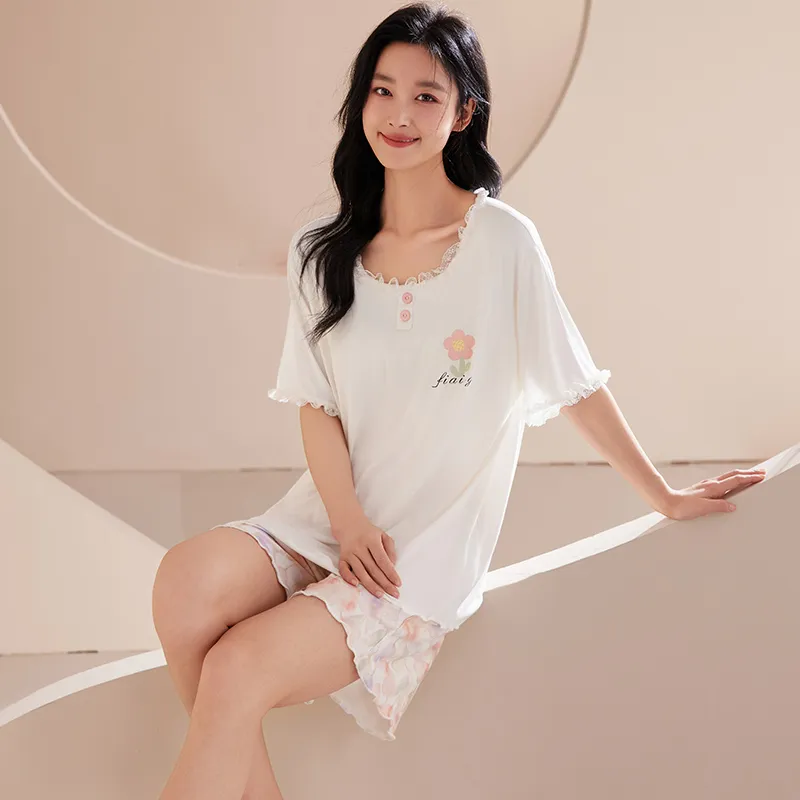 MADALLO Pajama Set Women's White-5