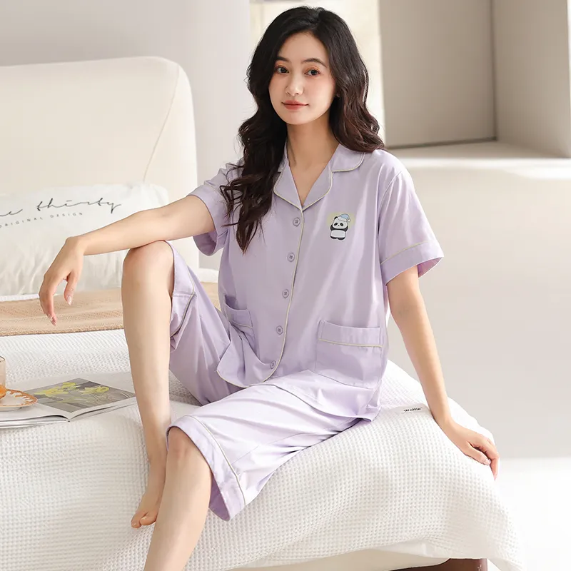 MADALLO Pajama Set Women's Light Purple-5