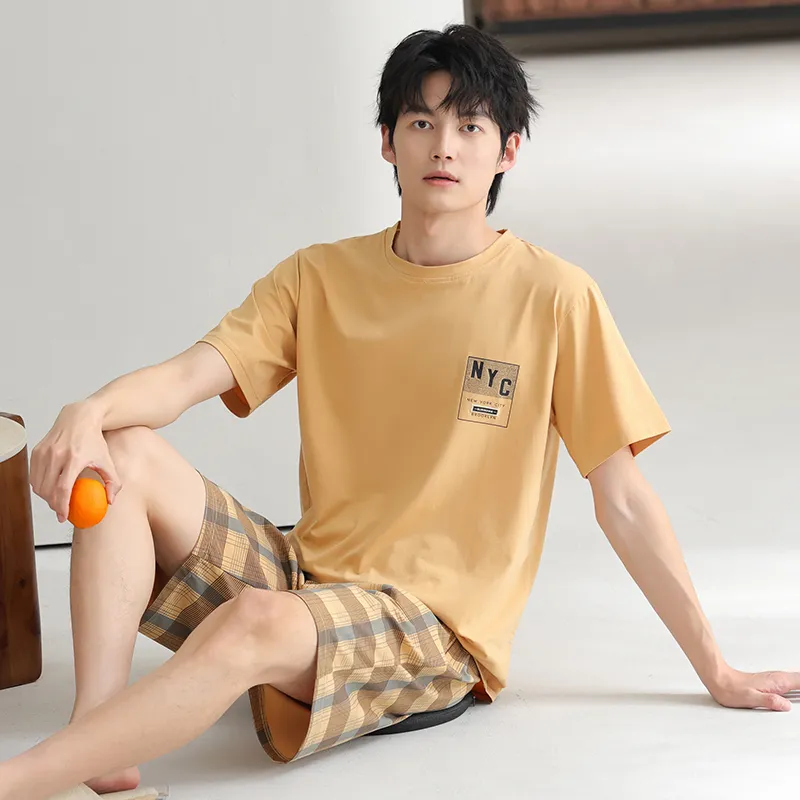 MADALLO Pajama Set Men's Ginger Yellow-3