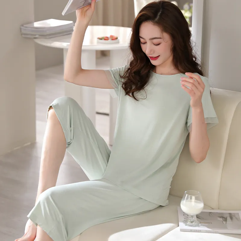 MADALLO Pajama Set Women's Light Green-4