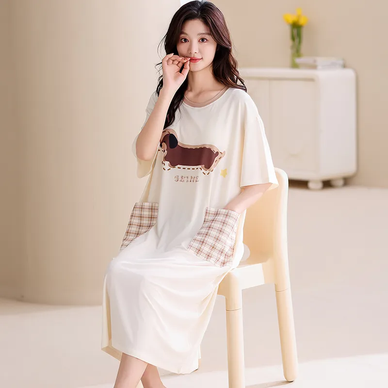 MADALLO Nightgown Women's Apricot-4
